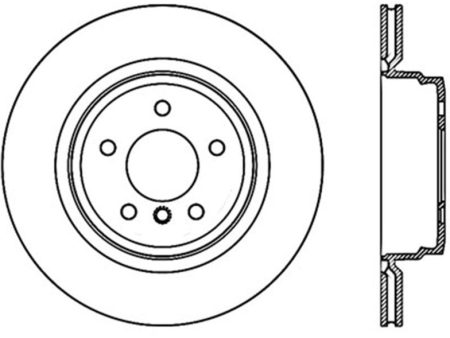 StopTech 07-12 BMW 335i   06-08 335xi Rear Left Cryo Slotted Sport Brake Rotor For Sale