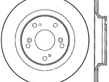 StopTech Power Slot 00-09 Honda S2000 CRYO Rear Left Slotted Rotor Online now