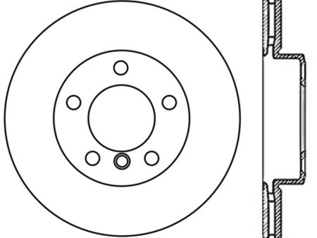 StopTech Sport Slotted (CRYO) 10-15 BMW X1 Front Right Rotor Online now