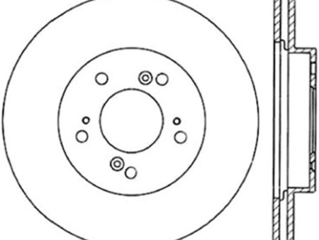 StopTech 97-01 Acura Integra Cryo Slotted Front Right Sport Brake Rotor Online Hot Sale