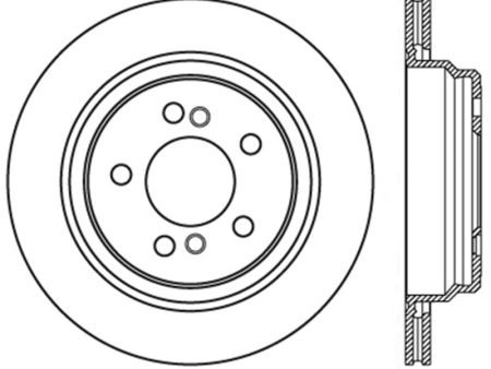 StopTech Sport Slotted (CRYO) 01-06 BMW M3 Rear Right Rotor Online now