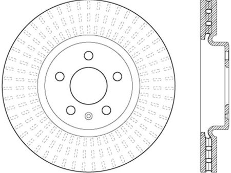 StopTech 12-16 Audi A4 Cryo Slotted Front Right Sport Brake Rotor Supply