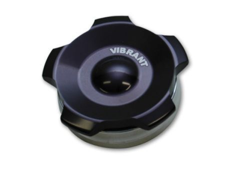 Vibrant 2.75in OD Aluminum Weld Bungs w  Anodized Black Aluminum Threaded Cap (incl. O-Ring) For Cheap