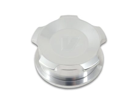 Vibrant 1.5in OD Aluminum Weld Bungs w  Polished Aluminum Threaded Cap Discount