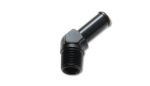 Vibrant 3 8 NPT to 1 2in Barb Straight Fitting 45 Deg Adapter - Aluminum Discount