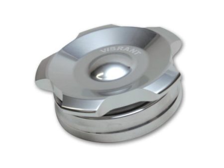 Vibrant 2.75in OD Aluminum Weld Bungs w  Polished Aluminum Threaded Cap (incl. O-Ring) For Discount