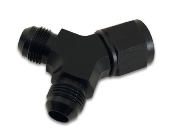 Vibrant -12AN Female x Dual -10AN Male Y-Adapter Fitting - Aluminum For Cheap