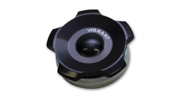 Vibrant 2in OD Aluminum Weld Bungs w  Anodized Black Aluminum Threaded Cap (incl. O-Ring) For Discount