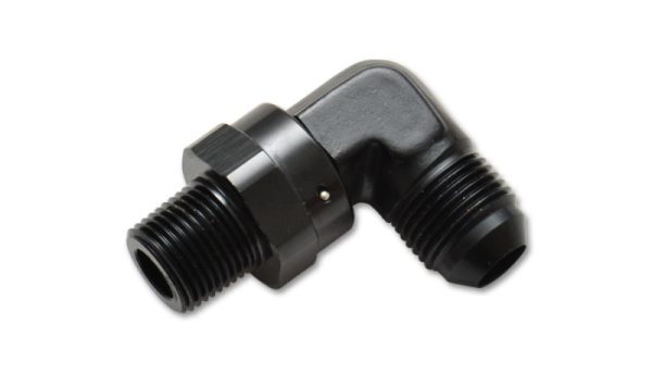 Vibrant -3AN to 1 8in NPT Swivel 90 Degree Adapter Fitting Fashion