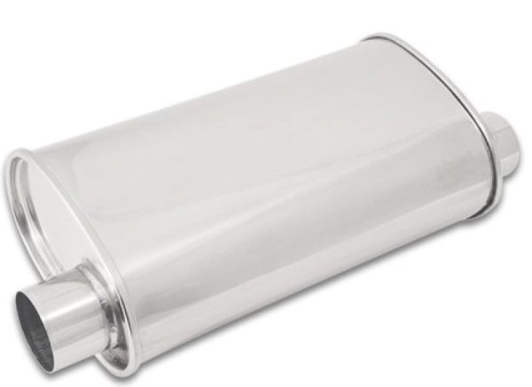 Vibrant StreetPower Oval Muffler 5in x 9in x 15in - 2.5in inlet outlet (Offset-Offset Same Side) Online