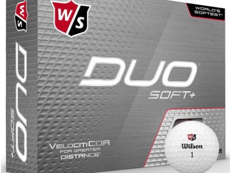 Wilson DUO Soft+ Golf Balls - White - 12 Pack Cheap