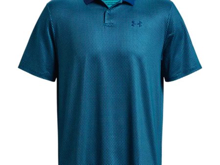 Under Armour Performance 3.0 Printed Polo Shirt - Blue Mirage Online