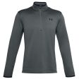 Under Armour Mens Armour Fleece 1 2 Zip - Pitch Grey Black on Sale