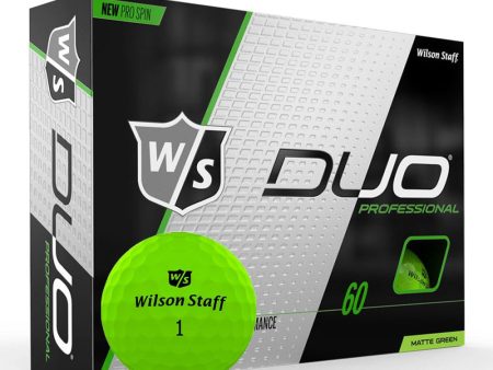 Wilson Duo Professional Green Matte Golf Balls - 12 Pack Online Hot Sale