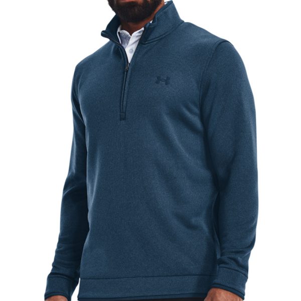 Under Armour Storm Sweater Fleece 1 2 Zip - Petrol Blue Supply