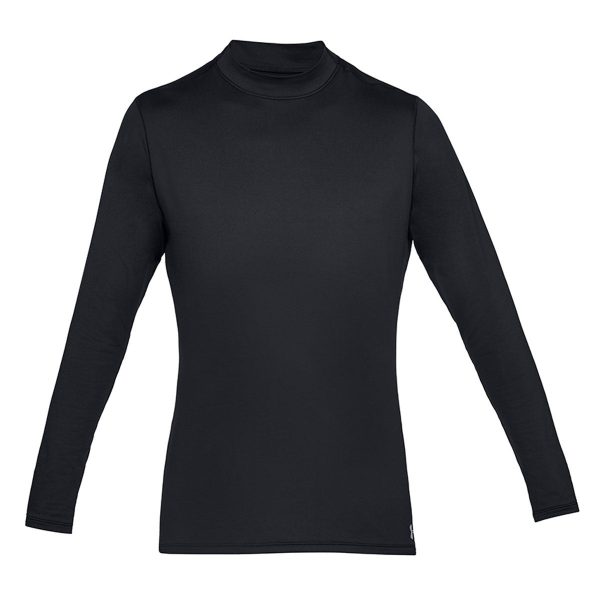 Under Armour ColdGear Mock Fitted Golf Base Layer - Black Cheap