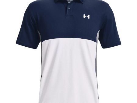 Under Armour Performance Blocked Polo Shirt - Academy White For Sale