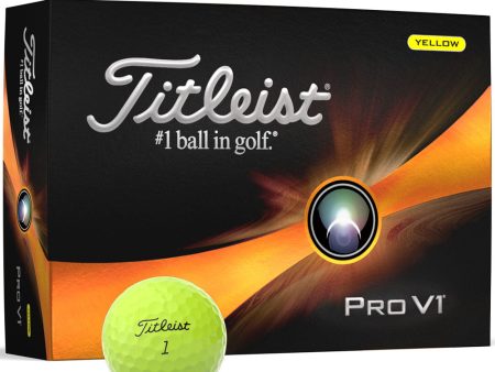 Titleist Pro V1 Golf Balls - Yellow - 12 Pack Online