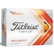 Titleist Velocity Golf Balls - Orange - Double Dozen Fashion