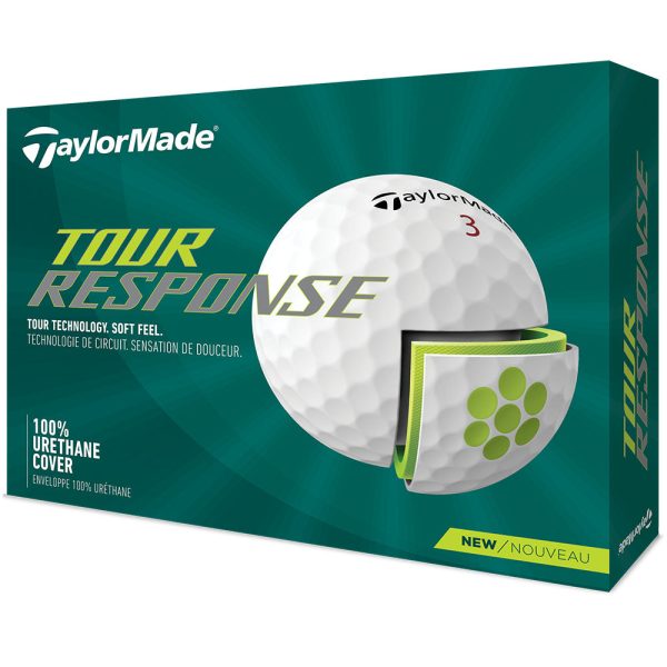 TaylorMade Tour Response Golf Balls - White - Double Dozen For Cheap