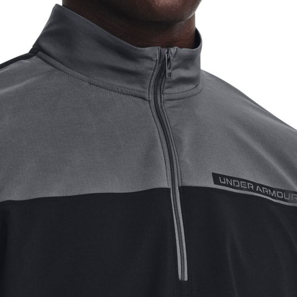 Under Armour Storm Windstrike 1 2 Zip Pullover - Black Pitch Grey Hot on Sale