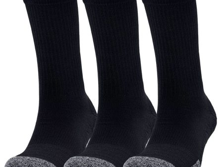 Under Armour Heatgear Crew Socks (3 Pack) - Black For Discount