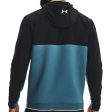 Under Armour Storm Daytona Full Zip Hoodie - Black Static Blue For Discount