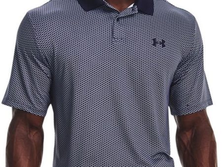 Under Armour Performance 3.0 Printed Polo Shirt - Midnight Navy White Online now