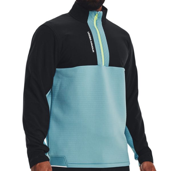 Under Armour Storm Daytona 1 2 Zip Sweater - Black Still Water Reflective Online