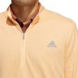 adidas 3-Stripe 1 4 Zip Sweater - Acid Orange Hot on Sale