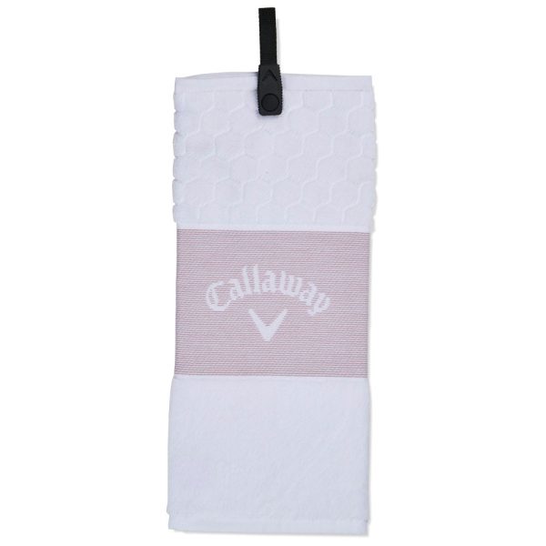 Callaway Trifold Towel - Mauve White For Cheap