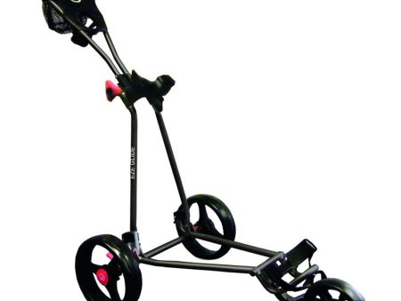 EzeGlide Cruiser 3-Wheel Push Trolley - Black Hot on Sale