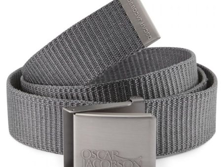 Oscar Jacobson Webbing Belt - Grey Sale