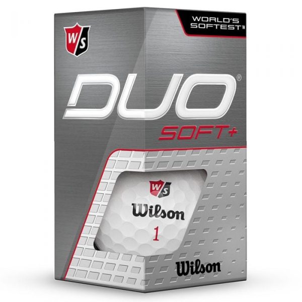 Wilson DUO Soft+ Golf Balls - White - 12 Pack Cheap