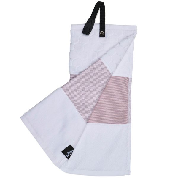 Callaway Trifold Towel - Mauve White For Cheap