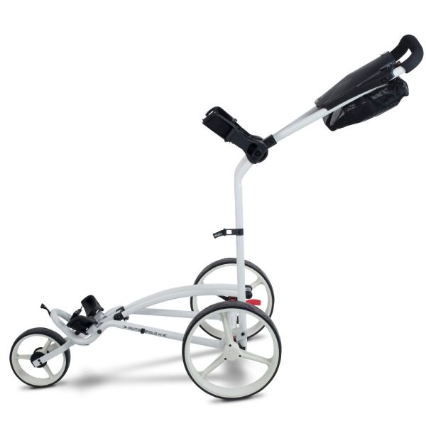 Big Max Autofold X 3-Wheel Push Trolley - White Supply