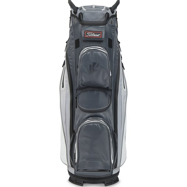 Titleist Cart 14 StaDry Waterproof Cart Bag - Charcoal Grey White Fashion