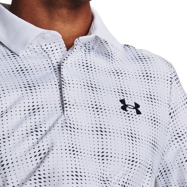 Under Armour Playoff 3.0 Dueces Grid Printed Polo Shirt - White Midnight Navy For Discount