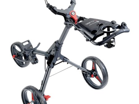 Motocaddy CUBE Push Trolley - Graphite Red For Sale