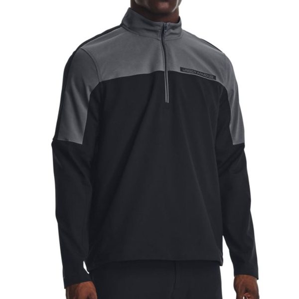 Under Armour Storm Windstrike 1 2 Zip Pullover - Black Pitch Grey Hot on Sale