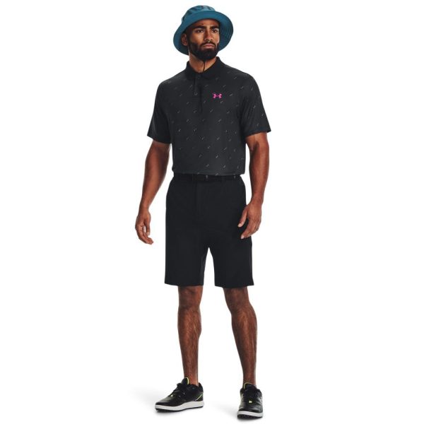 Under Armour Performance 3.0 Deuces Polo Shirt - Black For Discount