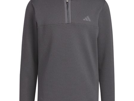 adidas Microdot 1 4 Zip Pullover - Black White Supply