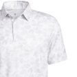 adidas Prisma Print Polo Shirt - White Grey Two Discount