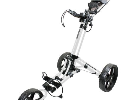 Fastfold Trike 2.0 3-Wheel Push Trolley - White Black For Sale