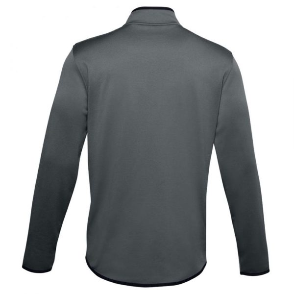 Under Armour Mens Armour Fleece 1 2 Zip - Pitch Grey Black on Sale