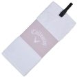 Callaway Trifold Towel - Mauve White For Cheap