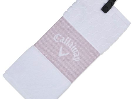 Callaway Trifold Towel - Mauve White For Cheap