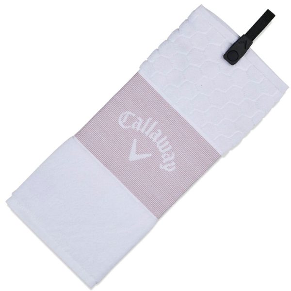 Callaway Trifold Towel - Mauve White For Cheap