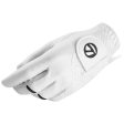 TaylorMade Stratus Tech Leather Golf Glove - White Fashion