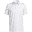 adidas Prisma Print Polo Shirt - White Grey Two Discount